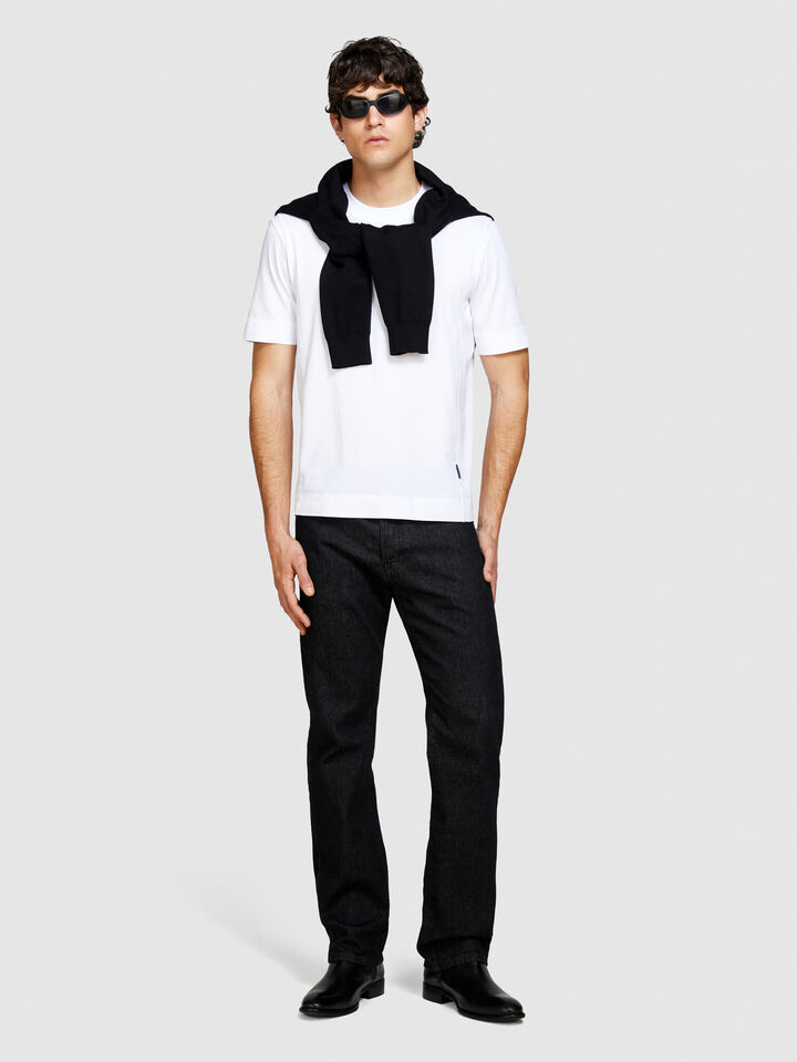 Solid color t-shirt - men's short sleeve t-shirts - White | Sisley image number 1